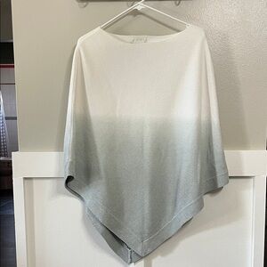 Barefoot Dreams CozyChic Ultra Lite Ombre Waterfall Ocean Breeze Poncho one size